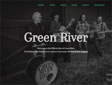 Tablet Screenshot of greenrivertributeband.com